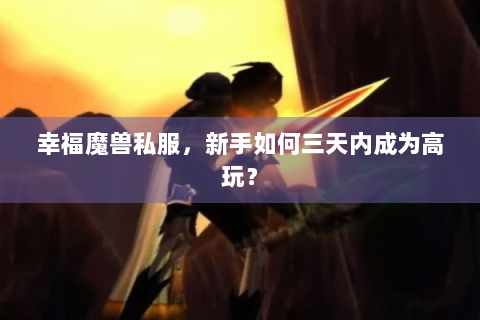 幸福魔兽私服，新手如何三天内成为高玩？