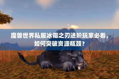 魔兽世界私服冰霜之刃进阶玩家必看，如何突破资源瓶颈？