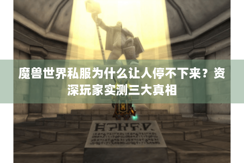 魔兽世界私服为什么让人停不下来？资深玩家实测三大真相
