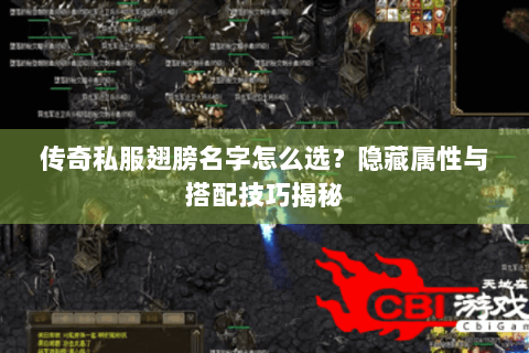 传奇私服翅膀名字怎么选？隐藏属性与搭配技巧揭秘