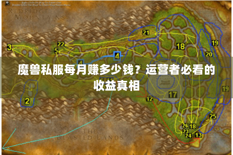 魔兽私服每月赚多少钱？运营者必看的收益真相