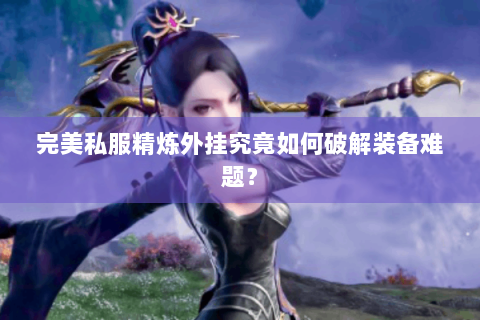 完美私服精炼外挂究竟如何破解装备难题？