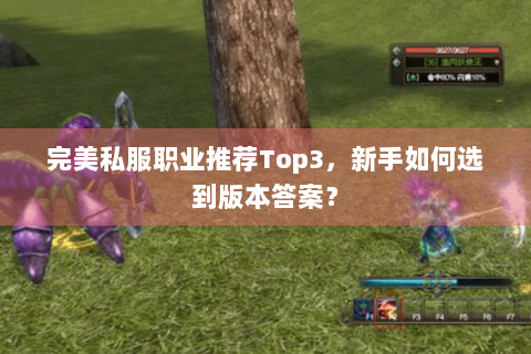 完美私服职业推荐Top3，新手如何选到版本答案？