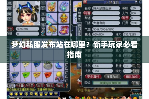 梦幻私服发布站在哪里？新手玩家必看指南