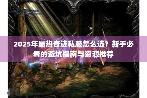 2025年最热奇迹私服怎么选？新手必看的避坑指南与资源推荐