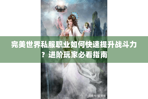 完美世界私服职业如何快速提升战斗力？进阶玩家必看指南