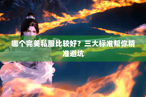 哪个完美私服比较好？三大标准帮你精准避坑