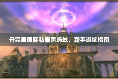 开完美国际私服黑蚂蚁，新手避坑指南